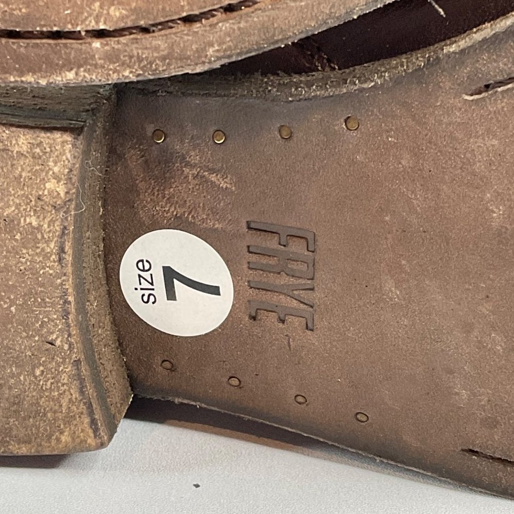 Frye Boots Womens Size 7 Redwood Melissa Belted Tall Boot Leather Luxury $400 - Picture 11 of 13